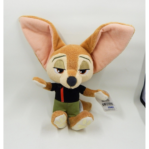 Disney Zootopia Finnick Fox Beanbag Plush 9" With Tags TOMY - Picture 1 of 8